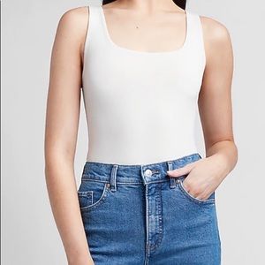 NWT Express Fitted Square Neck Thong Bodysuit